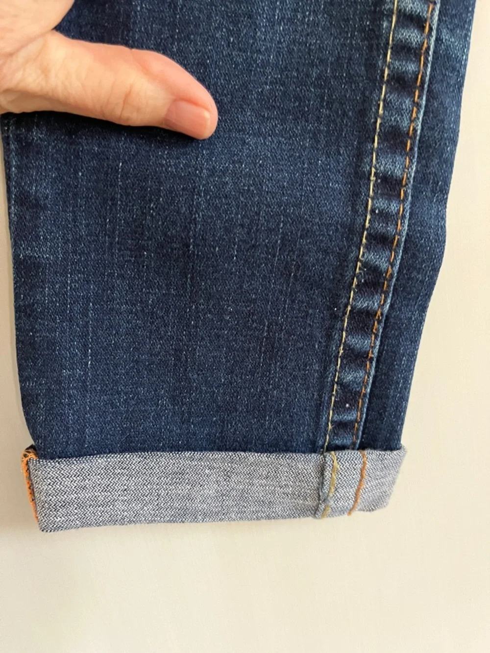 True Religion Dark Blue Julie Capri denim Jeans - Picture 5 of 10